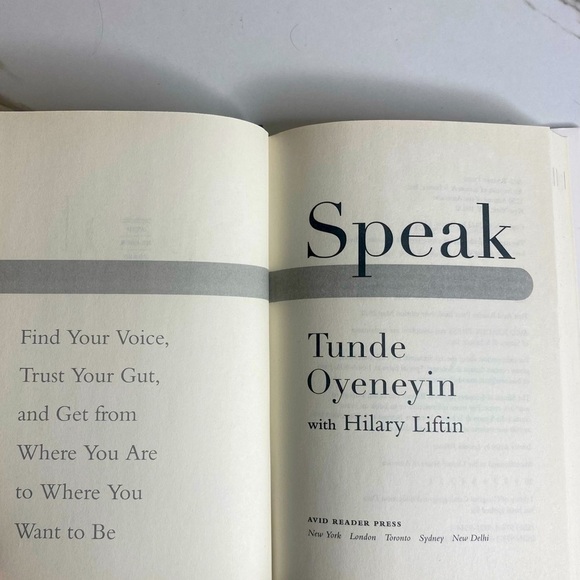 Speak Hardcover Book By Tunde - Picture 4 of 5